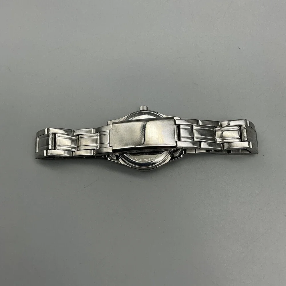 TFX by Bulova Womens Watch 26mm Silver Tone Date 36M100 in Box New Battery 7.5